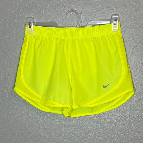 Nike Pants - Nike Women's Modern Embossed Tempo Shorts Reflective Silver Swoosh Small